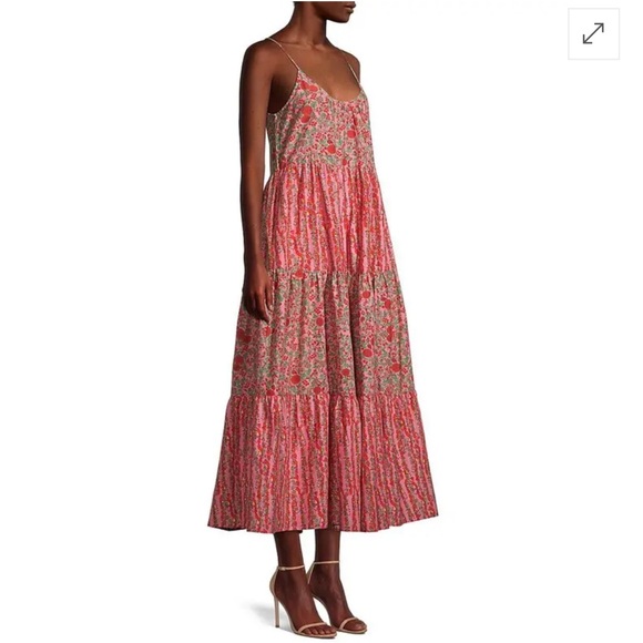 Roller Rabbit Rhody Dakota Silk Blend Maxi Sz M - Picture 9 of 12